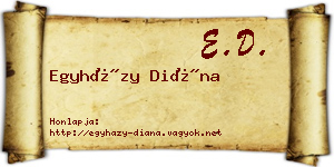 Egyházy Diána névjegykártya