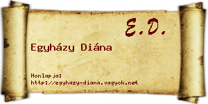 Egyházy Diána névjegykártya